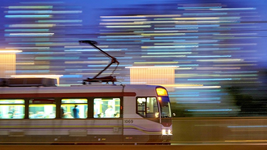 行走新界西北的轻铁列车(2022)