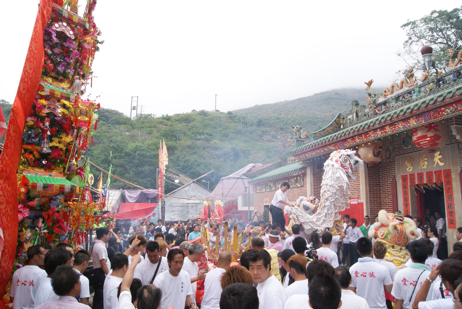 西贡粮船湾庆祝天后诞的盛况 (2021)