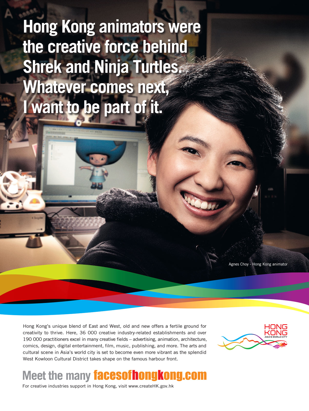 Faces of Hong Kong poster - Agnes Choy