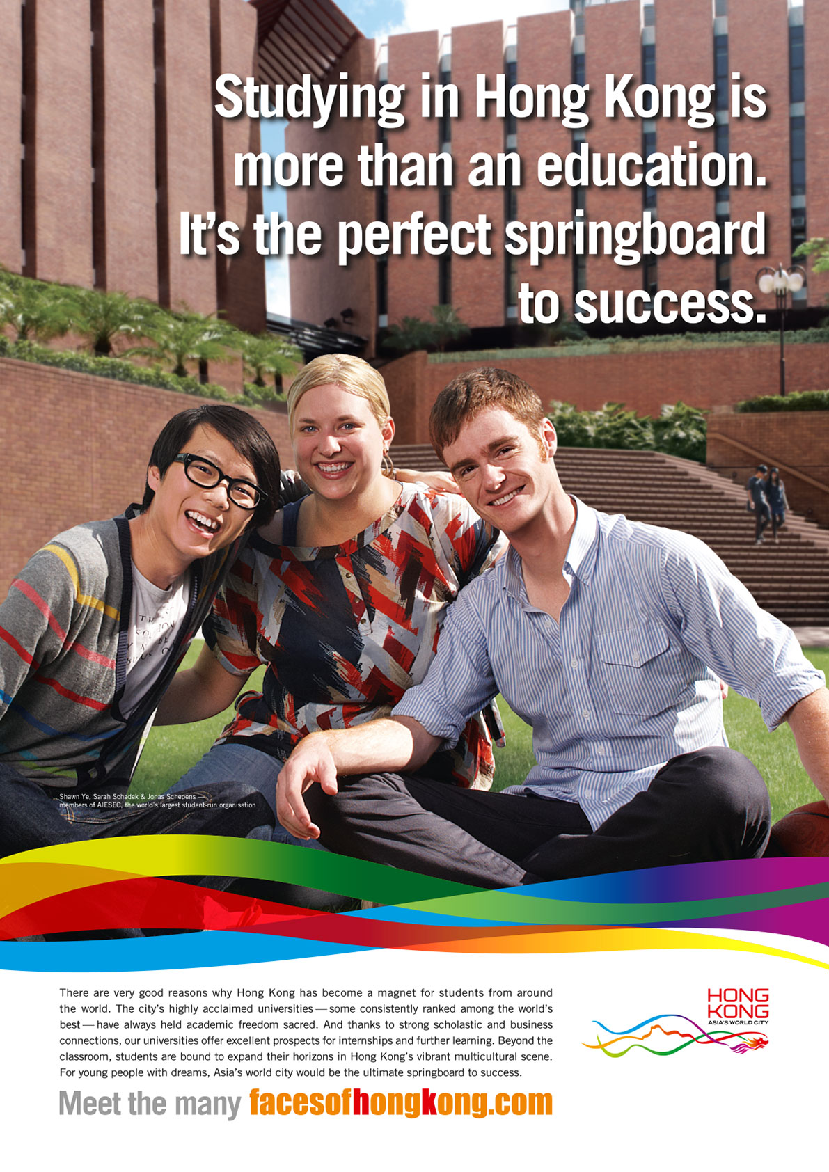 Faces of Hong Kong poster - members of AIESEC