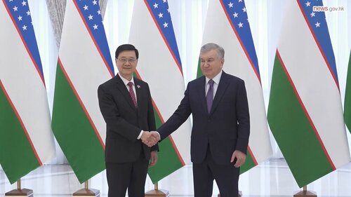 Hong Kong SAR Chief Executive John Lee led a high-level delegation representatives from Hong Kong and Mainland enterprises on a visit to Uzbekistan (Jun 4) to deepen ties and explore bilateral co-operation. In Tashkent, Mr Lee met the President of Uzbekistan, Shavkat Miromonovich https://t.co/CpVXdM7fwq