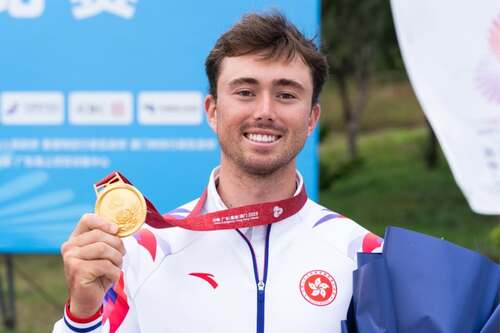 Sailing success🥇! Hong Kong grabbed its first gold medal of the 15th National Games with sailor Nicholas Halliday racing to victory in the Men's ILCA 7 event in Guangdong Province. It is also Hong Kong's first-ever sailing gold medal at the National Games, which is China's largest multi-sport competition⛵. Congrats to Nicholas and good luck to all the Hong Kong athletes taking part in the 15th National Games!  Photos: Leisure and Cultural Services Department  #hongkong #hk #brandhongkong #asiasworldcity #dynamic #2025NationalGames #15thGames #sailing