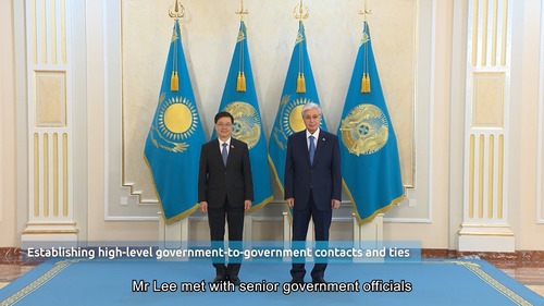 Partnering for Success!🤝 Chief Executive John Lee’s visit to Kazakhstan and Uzbekistan (May 31 – Jun 5) further strengthened exchanges and co-operation between Hong Kong and Central Asia. Leading a largest-ever delegation of more than 70 enterprise and professional representatives from Hong Kong and the Chinese Mainland, Mr Lee met with senior government officials in Kazakhstan (May 31 - Jun 3), where both sides reached broad consensus on co-operation in areas including artificial intelligence, digital development, innovation and technology, finance, academic exchanges and research collaboration. The delegation also concluded 61 Memoranda of Understanding and agreements covering aviation, finance, trade, green development and media during the visit to Kazakhstan.  Watch the highlight video for more on the visit to Kazakhstan.  #hongkong #brandhongkong #asiasworldcity #CentralAsia #Kazakhstan