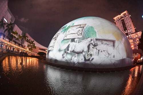 The Space Museum's dome comes alive with light and culture!🌌✨ A highlight of Hong Kong ICH Month 2026, "Journey of the Horse: A Legacy of Arts and Culture" returns to the Hong Kong Space Museum's iconic dome façade (til Sep 20). Celebrating the theme of horses, this immersive visual experience blends museum collections, astronomy and intangible cultural heritage elements in a vibrant fusion — captivating audiences with a breathtaking display of light and cultural artistry. https://www.icho.hk/en/web/icho/hk_ich_month_2026_lightshow.html     #hongkong #hk #brandhongkong #asiasworldcity #megaevents #megaHK #ICH