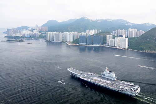Ahoy📣! Hong Kong greeted the People’s Liberation Army’s naval fleet in style when the flotilla arrived in Victoria Harbour with much fanfare for a five-day visit (Jul 3-7). Led by Shandong, China’s first fully home-built aircraft carrier, the fleet also includes two destroyers Yan’an and Zhanjiang and the frigate Yuncheng. A series of cultural exchange activities will be held and the public will have a chance to tour Shandong during the visit, which also coincides with recent celebrations marking the 28th Anniversary of the Establishment of the Hong Kong Special Administrative Region on July 1.  歡迎中國人民解放軍海軍山東艦編隊訪問香港📣📣！海軍山東艦編隊的主艦山東艦，是國家第一艘自主設計、自主建造、自主配套的航空母艦，加上編隊的驅逐艦延安艦和湛江艦、護衞艦運城艦，將進行為期五天（7月3日至7日）的訪問 ，開展交流活動，市民亦有機會登艦參觀。此次訪港正值香港特別行政區成立28周年慶祝活動，別具意義。  #hongkong #brandhongkong #asiasworldcity #navalfleet #hksar28 #香港 #香港品牌 #亞洲國際都會 #山東艦 #香港特區成立28周年