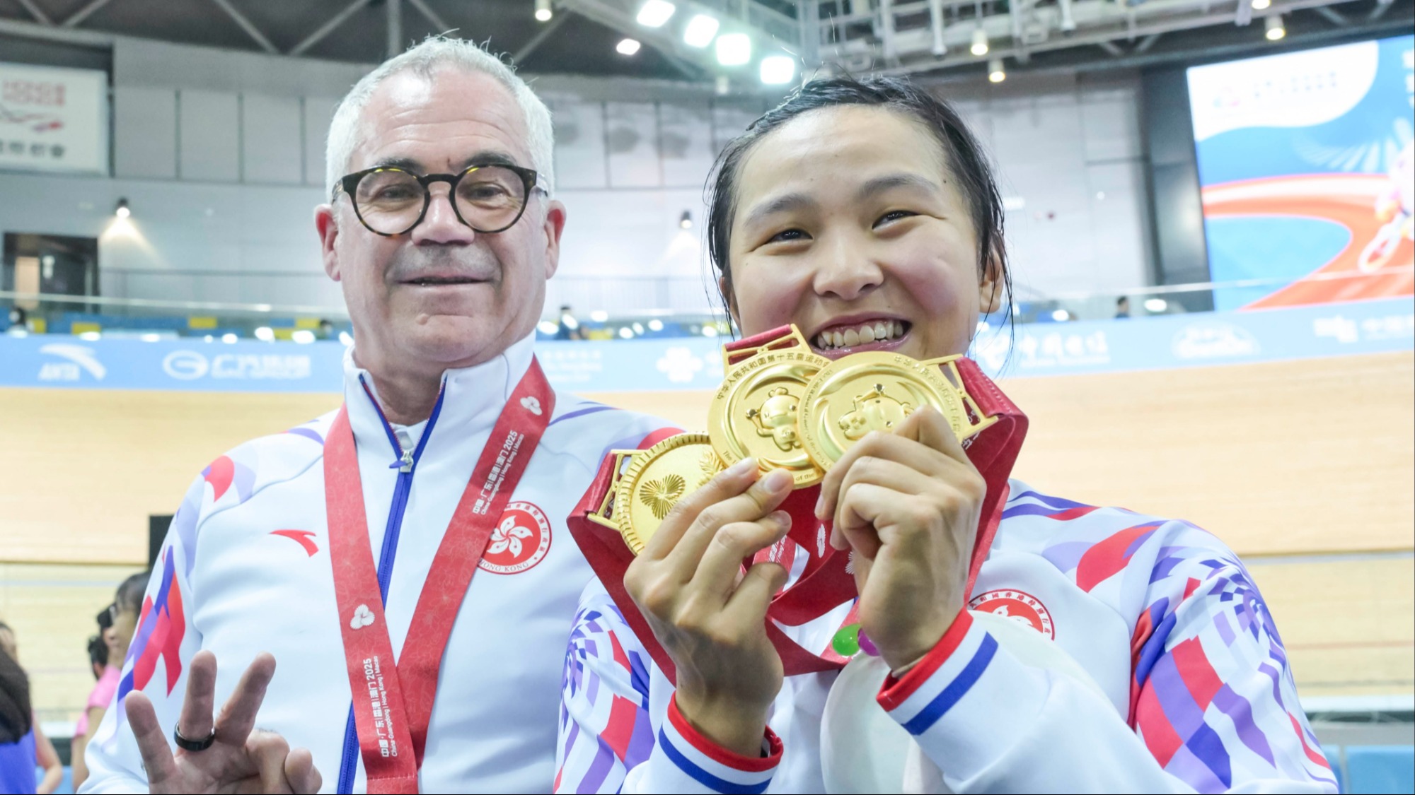 Lee Sze-wing claims victory in the Women's Omnium track cycling event at the 15th National Games of the People's Republic of China (2025)