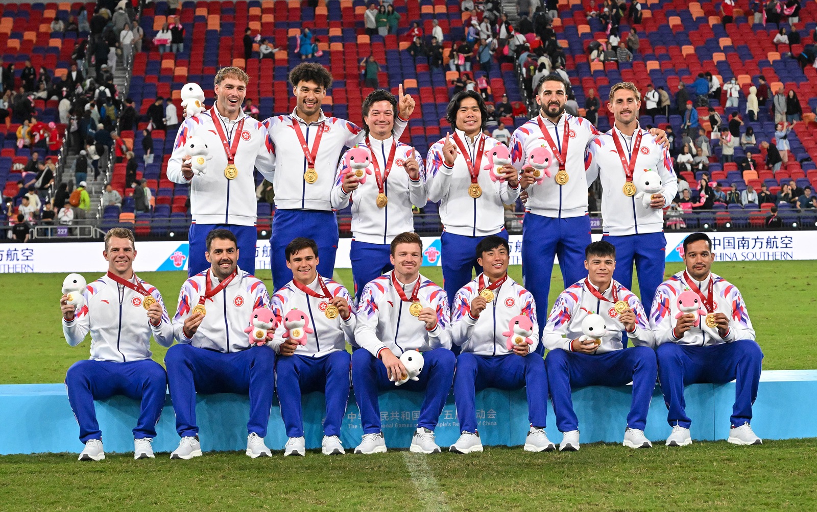 香港隊於第十五屆全國運動會奪得男子七人制橄欖球金牌。 (2025)